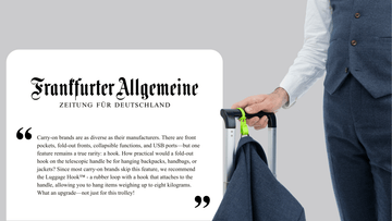 Luggage Hook™ Featured in Frankfurter Allgemeine! A Game-Changer for Travel - Luggage Hook™