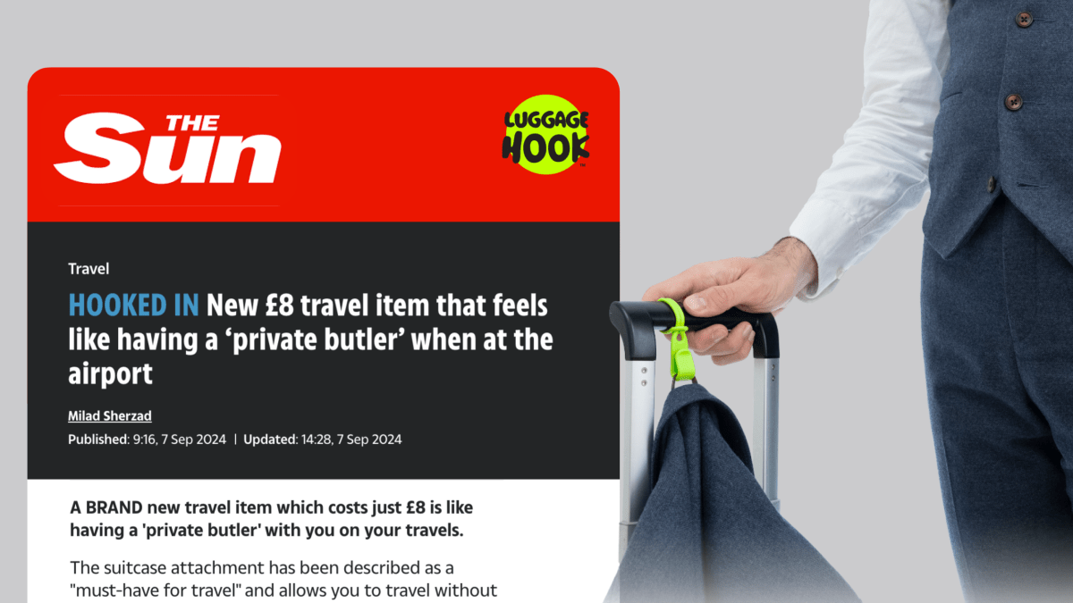 We’re Featured in The Sun! Luggage Hook as a Must-Have Travel Gadget - Luggage Hook™