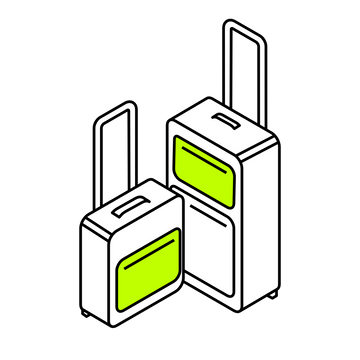The Luggage Hook is adaptable to any suitcase size. Travel Essential and Travel Accessory