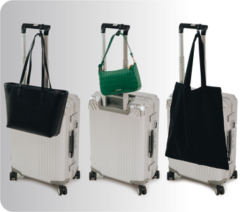 The Luggage Hook is suitable for all Hand-Bags and Shopping-Bags. Travel Gadget. Travel Essential. Travel Accessory.